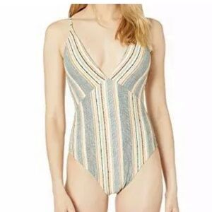 Lucky Brand Multicolor Striped Swimwear